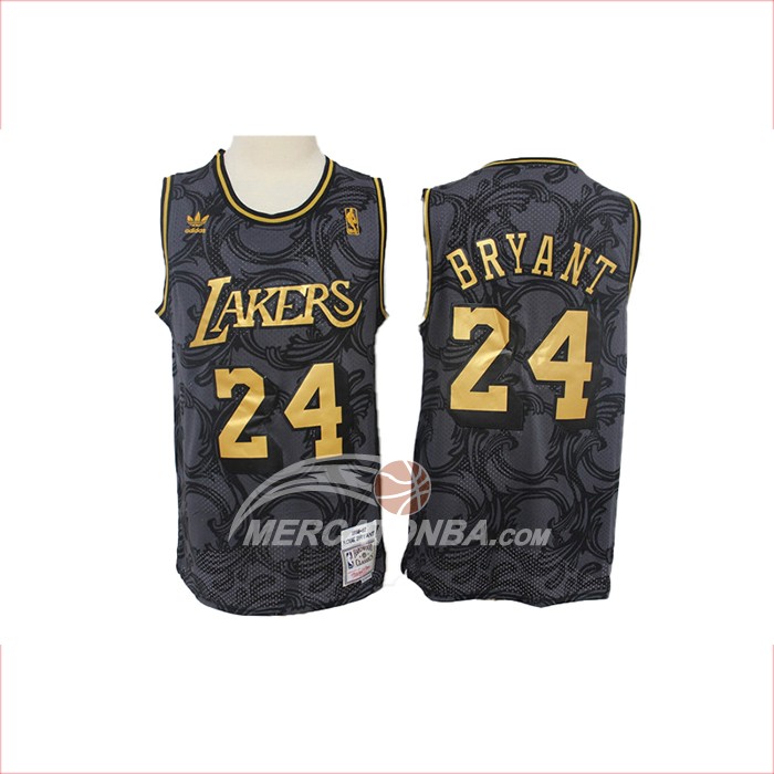 Maglia Los Angeles Lakers Kobe Bryant Hardwood Classics Nero